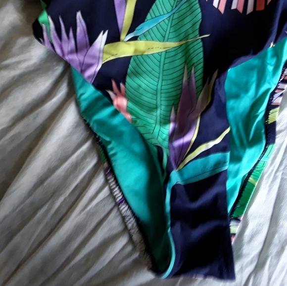 Trina Turk Floral Midnight Harvest Swimsuit - Picture 8 of 16